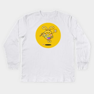 YELLOW RABBIT Kids Long Sleeve T-Shirt